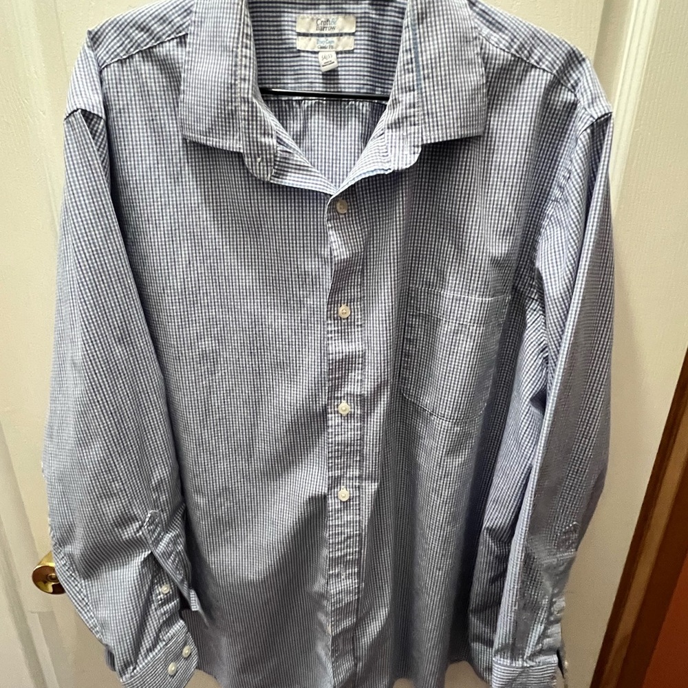 Croft & Barrow Men's Blue Checkered Shirt